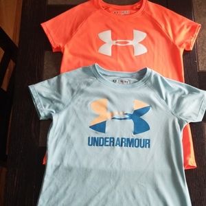 2 under armour girls shirts